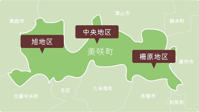 美咲町の地図